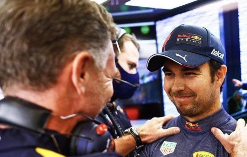 Feliz Checo Pérez de trabajar en Red Bull con Horner