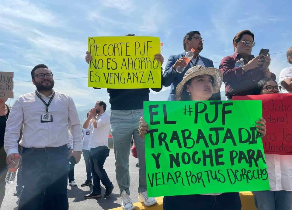 Vuelven Las Protestas Del Poder Judicial Federal A Monterrey