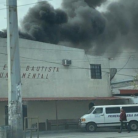 Arde iglesia en Guadalupe