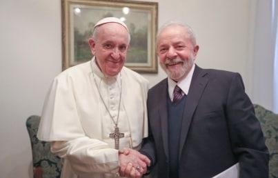 Papa Francisco recibe a Lula da Silva