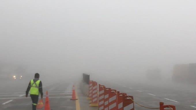 Causa caos neblina en la Saltillo