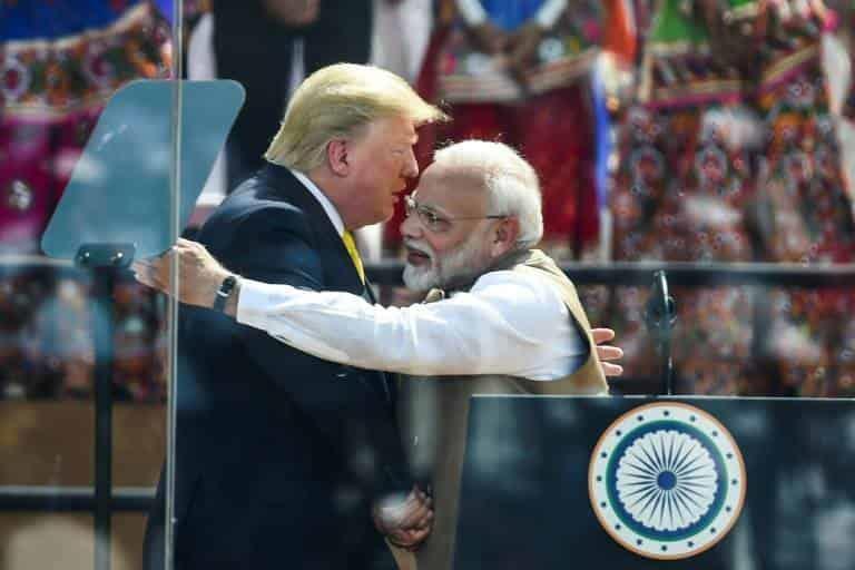 Modi califica de histórica visita de Trump a la India