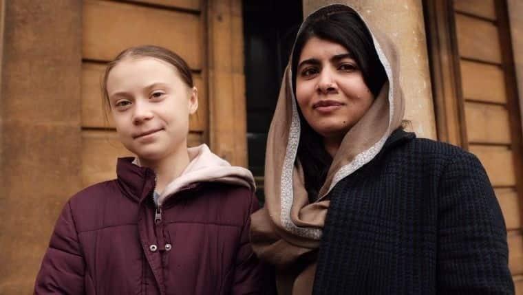 Greta Thunberg conoce a Malala en la Universidad de Oxford