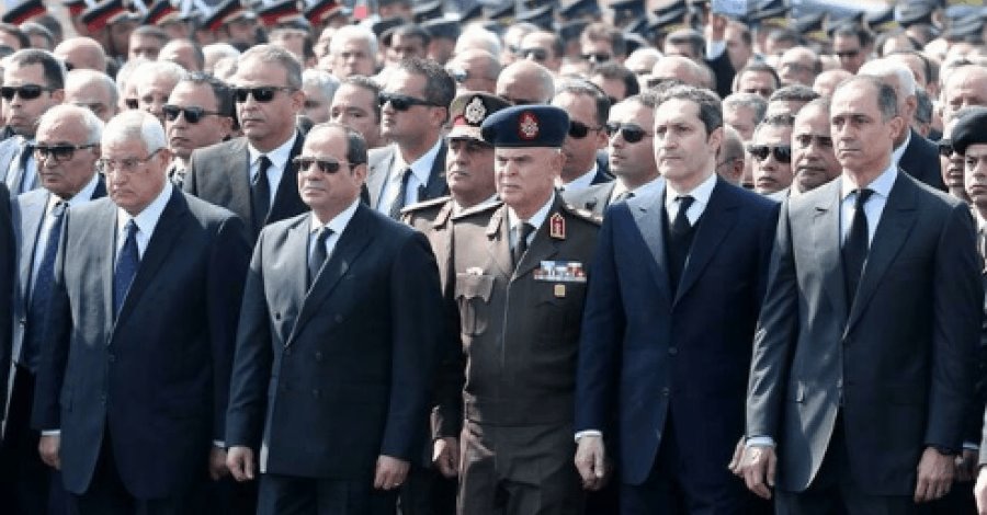 Al-Sisi encabeza funeral de Hosni Mubarak