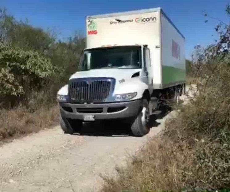 Roban camión con despensa en Allende NL