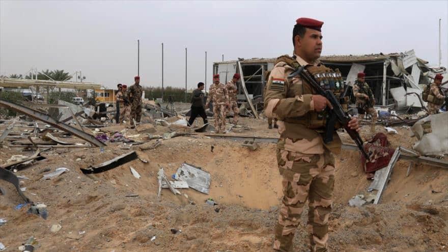 Reportan cinco heridos tras ataque a base de EU en Irak