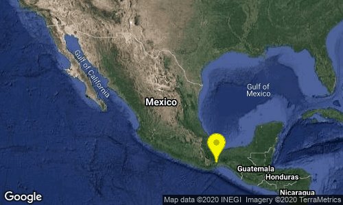 Registran sismo de magnitud preliminar 5.6 grados en Oaxaca