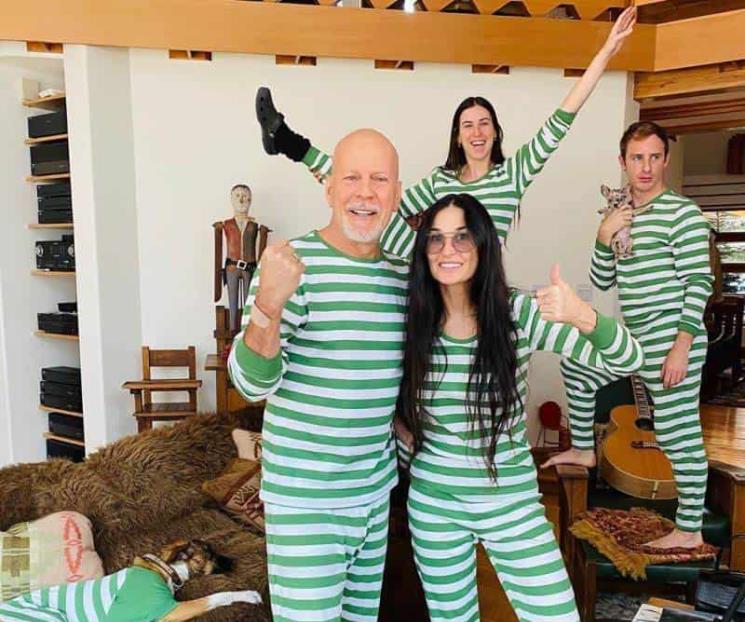 Demi Moore pasa cuarentena con Bruce Willis y su esposa
