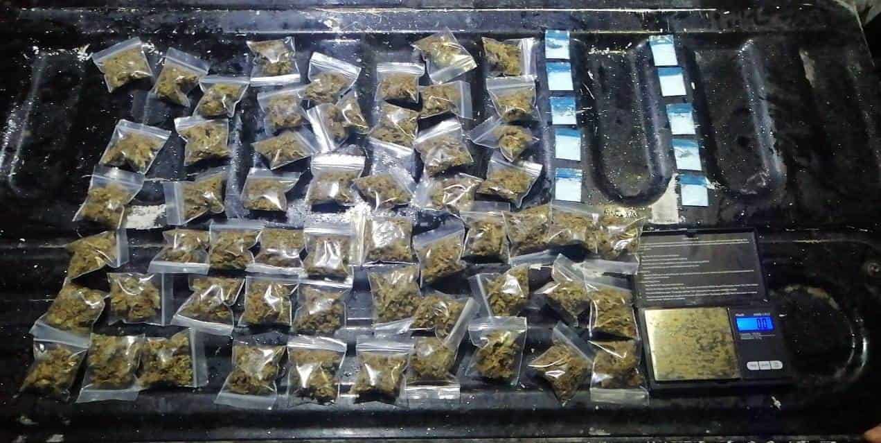 El delincuente portaba más de 100 dosis de marihuana