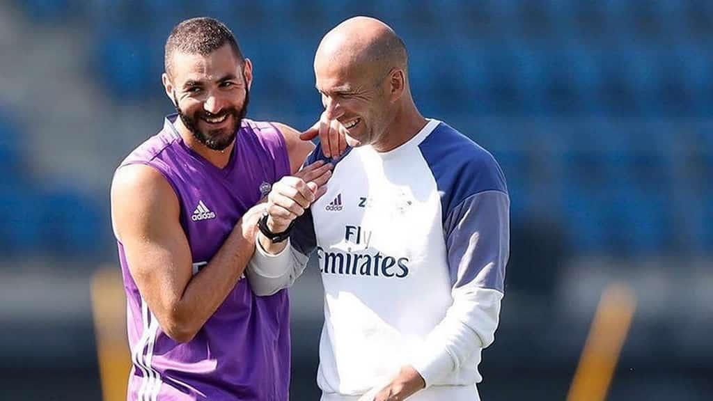 Benzema y Zidane, juntos ante el coronavirus
