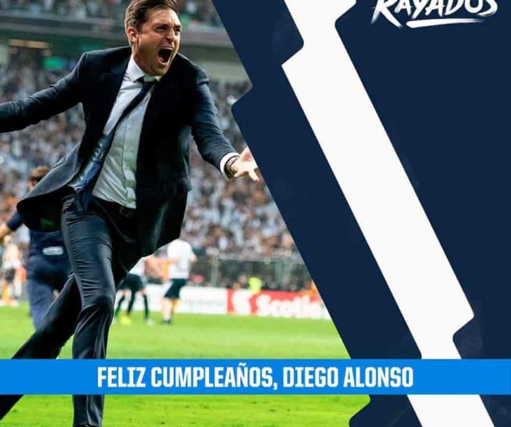 Rayados festeja a Diego Alonso por su cumpleaños