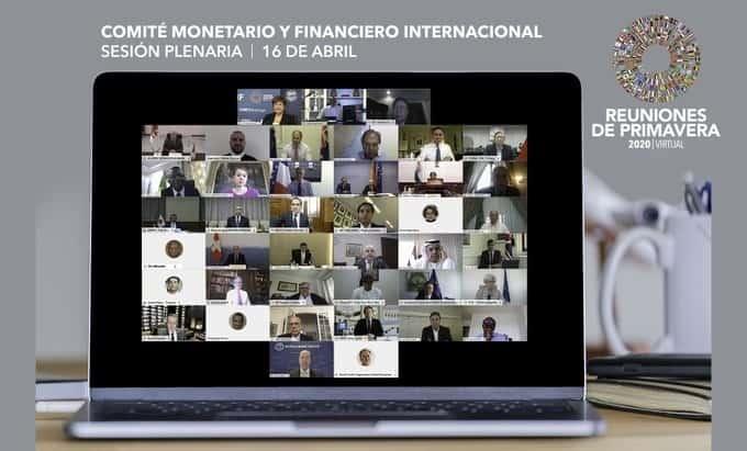 Foto del recuerdo del FMI fue virtual