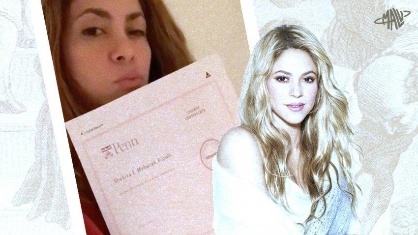 Shakira se gradúa en curso de Filosofía Antigua