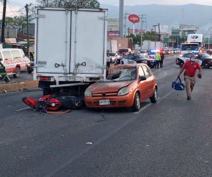 Muere motociclista en choque en Gonzalitos