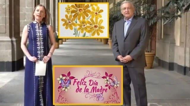 Con “Amor eterno y flores , festeja AMLO a madres mexicanas