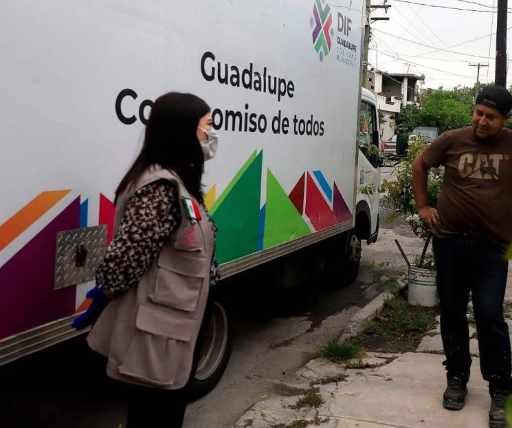 Llevan apoyos a familias afectadas por lluvias en Guadalupe