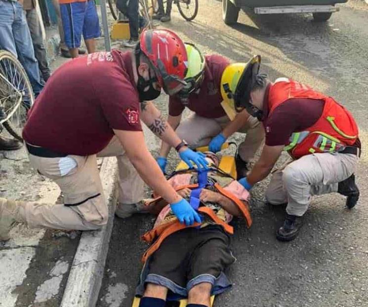 Hombre queda lesionado al ser arrollado en Montemorelos