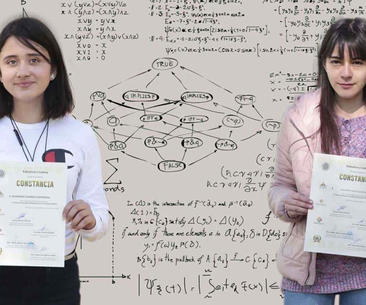 Dos zacatecanas ganan oro nacional en matemáti
