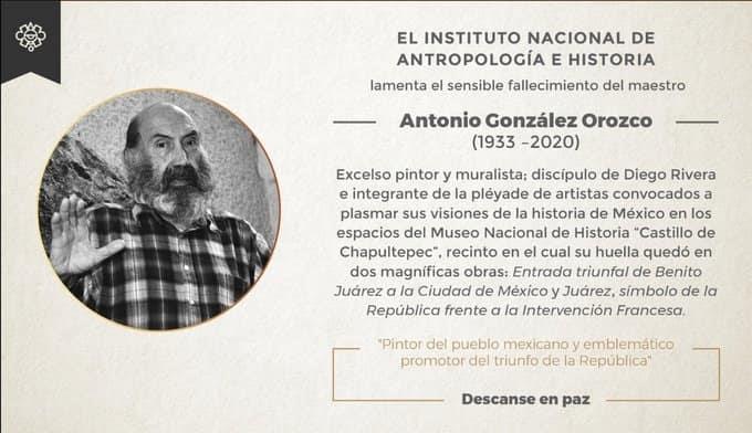 Muere el muralista Antonio González Orozco a los 87 años