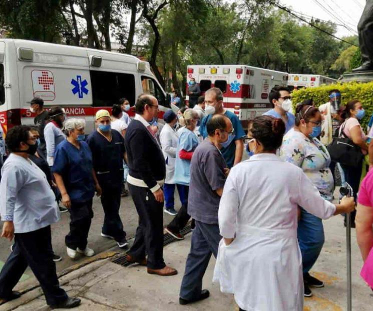 Saldo blanco en hospitales de IMSS e ISSSTE tras sismo