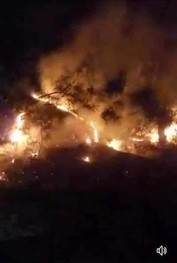 Alarma incendio en la sierra de Santiago
