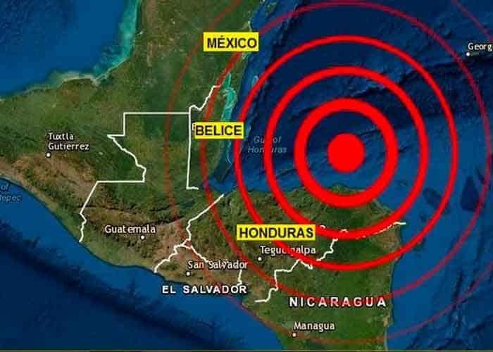 Reportan sismo de 5.7 en costas de Honduras;se percibe en QR