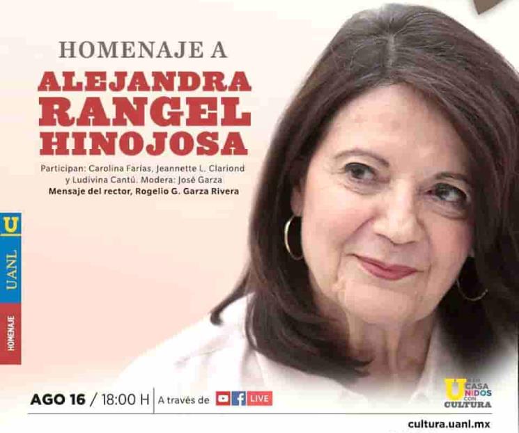 Homenajearán a Alejandra Rangel Hinojosa