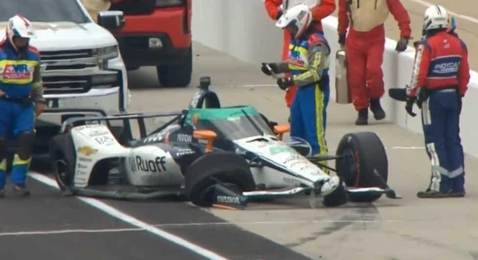 Se accidenta Alonso en las 500 Millas de Indianápolis