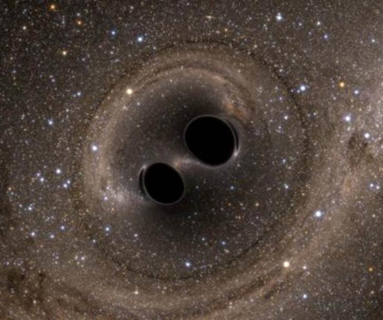Se fusionan dos agujeros negros