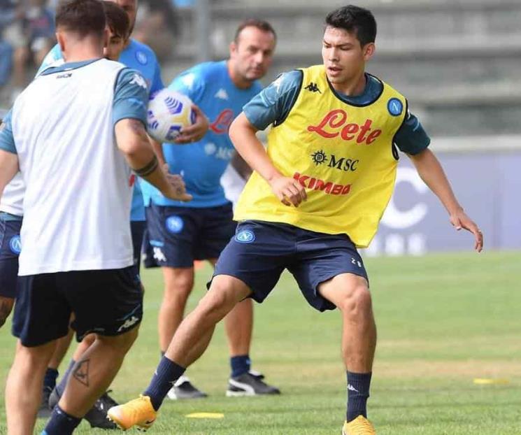Lozano anota golazo de tijera con el Nápoli en entrenamiento
