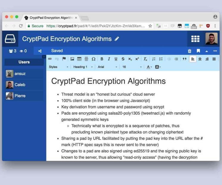 CryptPad: la alternativa a Google Docs open source y cifrada