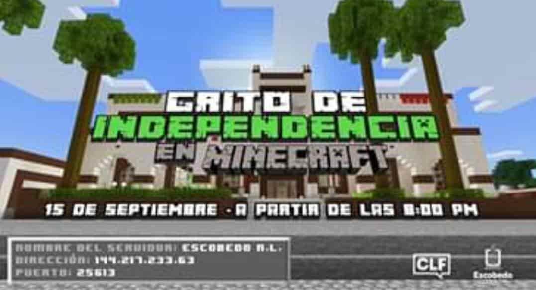 Tendrá Escobedo celebración virtual a través de Minecraft