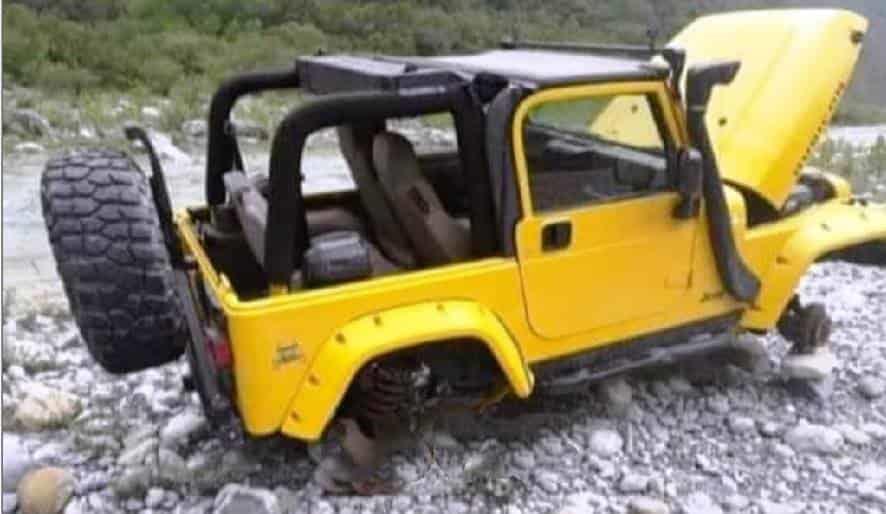 Desmantelan Jeep en Montemorelos