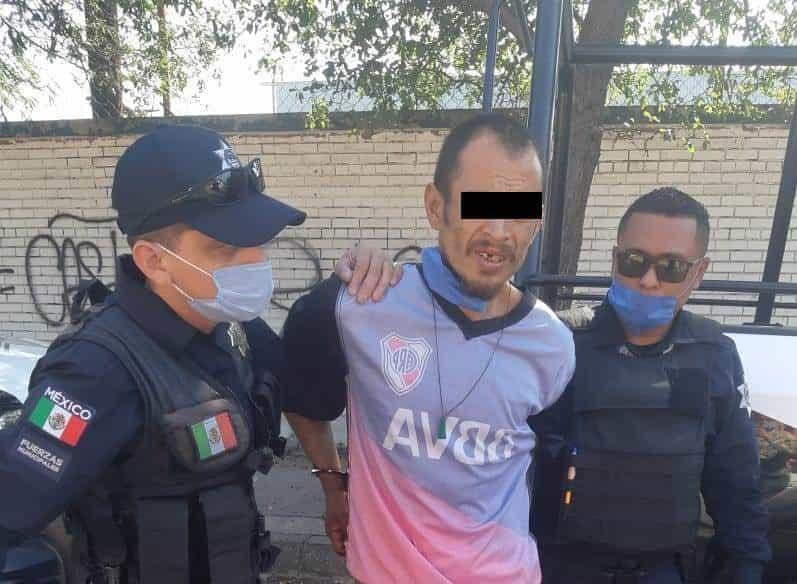 Arrestan a ladrón de autopartes en Colonia Treviño