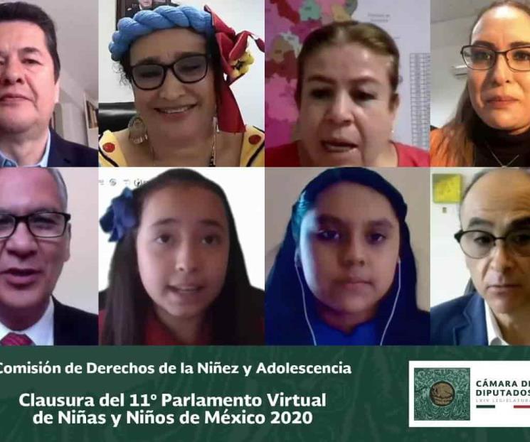 Concluyó el Onceavo Parlamento Virtual de Niñas y Niños