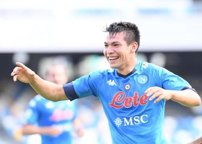 Lozano anota dos goles en menos de media hora con el Napoli