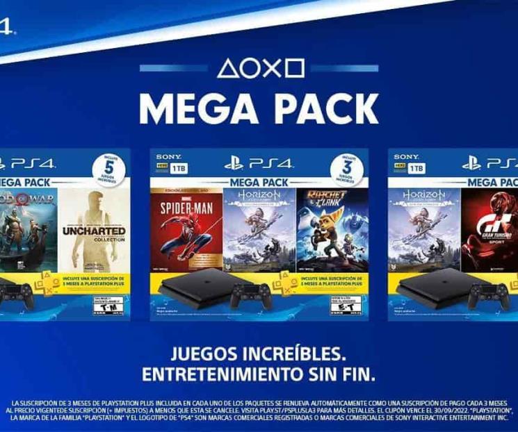 Sony anuncia tres nuevos paquetes de PS4 en México