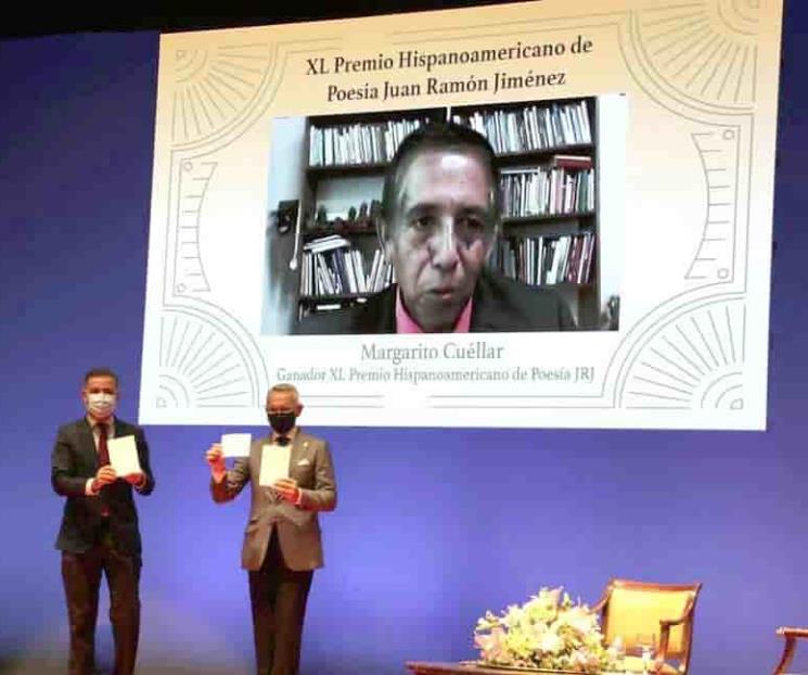 Recibe Margarito Cuéllar Premio Hispanoamericano de Poesía