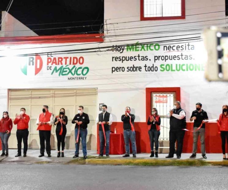 Inaugura Heriberto comité municipal en Monterrey