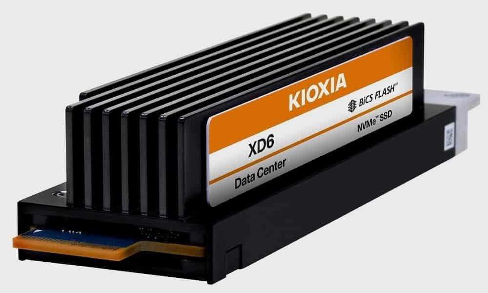 KIOXIA presenta el primer SSD PCIe 4.0 OCP NVMe EDSFF E1.S
