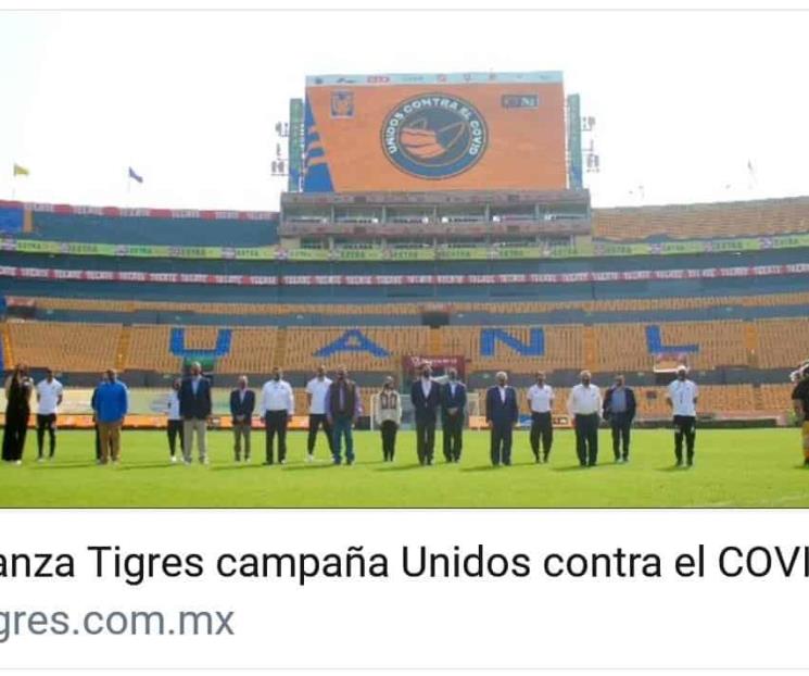 Tigres presenta campaña para regalar un millón de cubrebocas