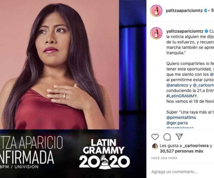 Yalitza Aparicio será presentadora en los Latin Grammy