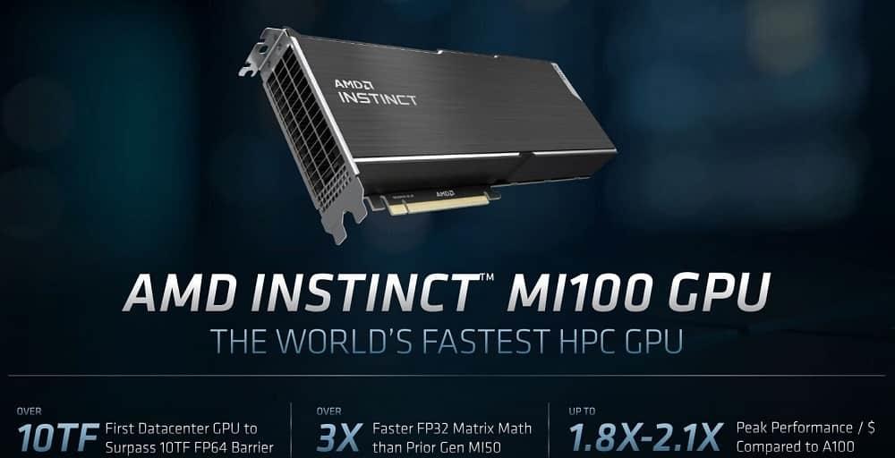 AMD presenta la aceleradora gráfica Instinct MI100