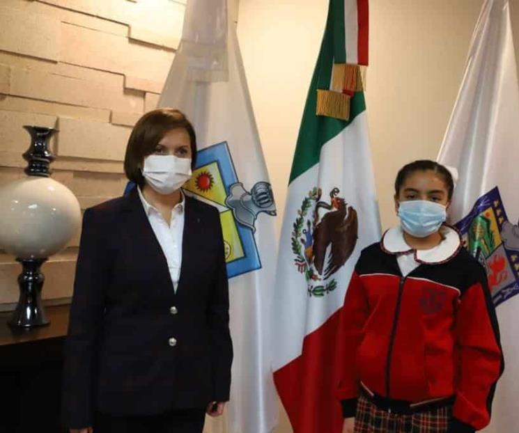 Recibe Guadalupe informe de dos legisladores infantiles