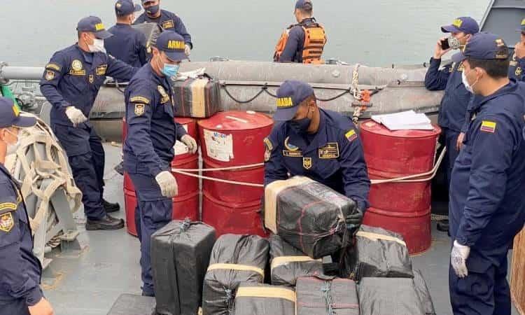 Confiscan más de 90 toneladas de cocaína