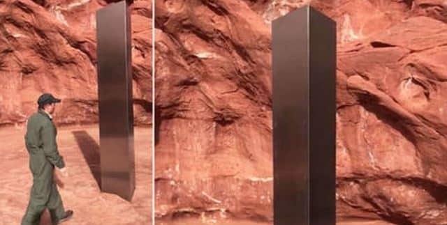 Desconcierta monolito descubierto en desierto de Utah