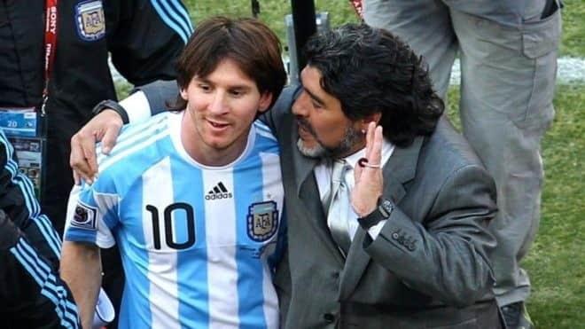Afectado Messi por muerte de Maradona
