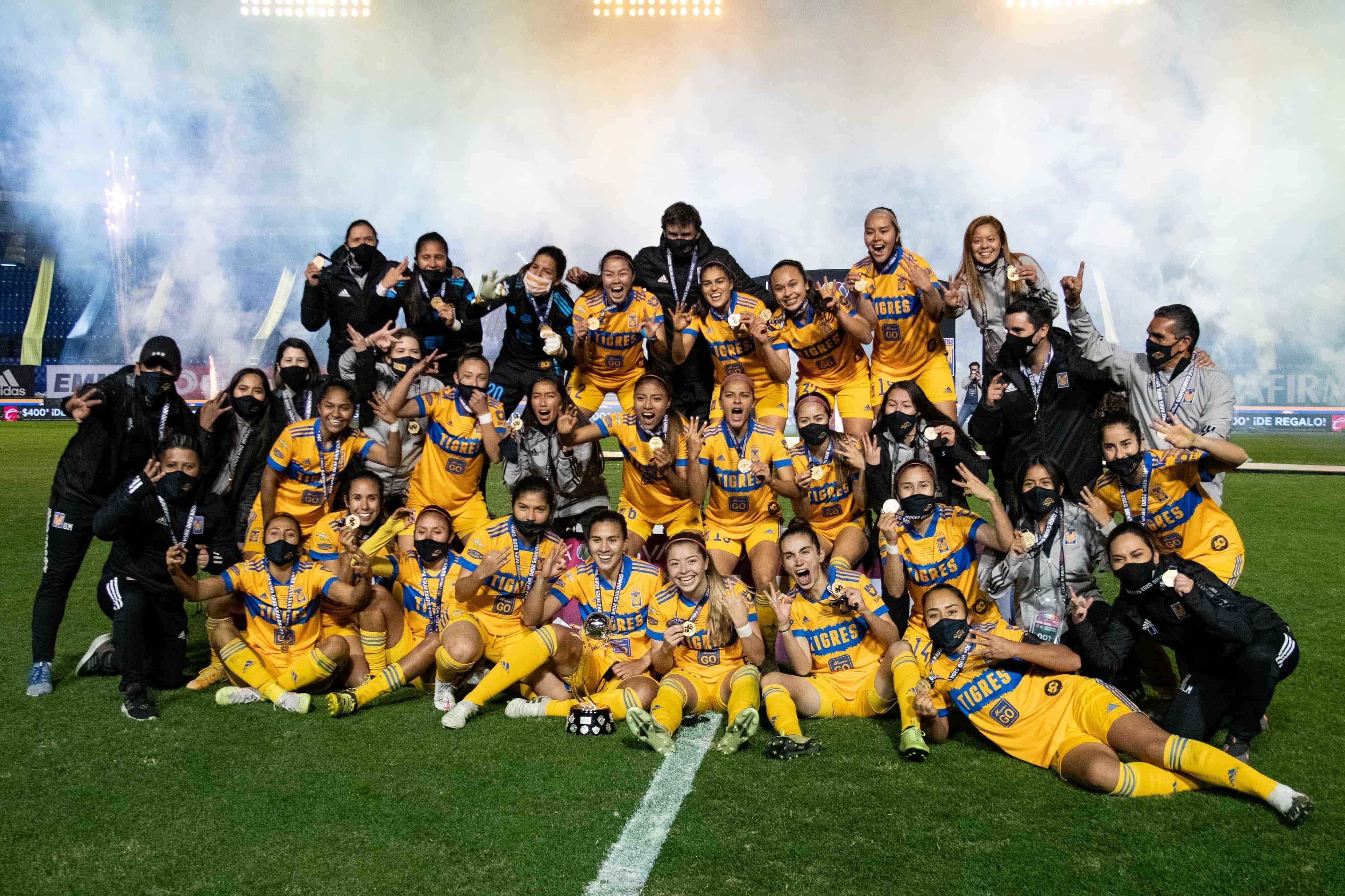 Tigres Femenil Campeonas del Guard1anes 2020