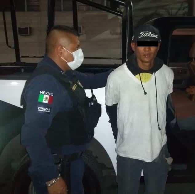 Detiene a hondureño por agredir a oficial