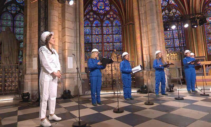 Canta coro de nuevo en Notre Dame tras incendio